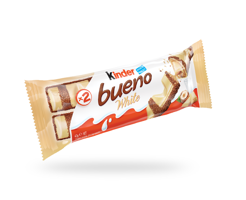 snack chocolate bar kinder bueno white pack