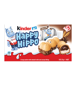 Kinder Happy Hippo Multipack 5pk 103.5g cocoa