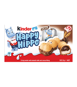 Kinder Happy Hippo Multipack 5pk 103.5g cocoa Kinder Happy Hippo Multipack 5pk 103.5g cocoa