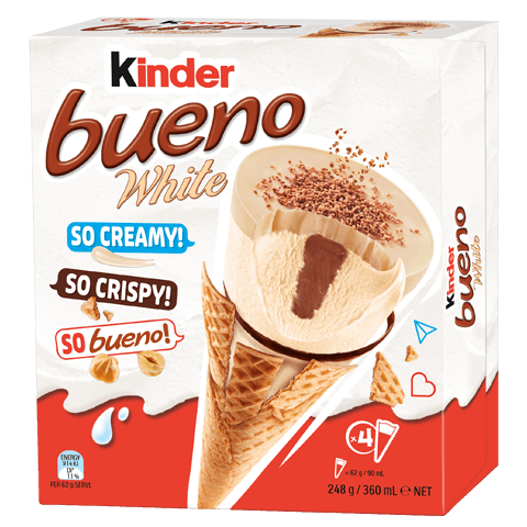 Kinder Bueno Ice Cream White