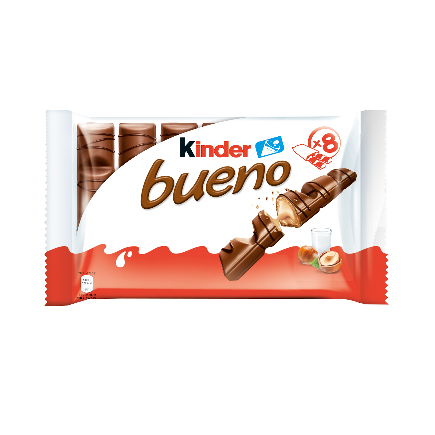 snack chocolate bar kinder bueno t8 BE-Nl