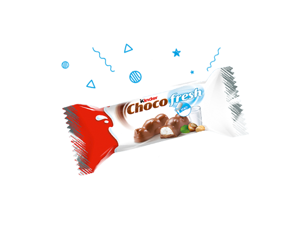 De plezierige smaak van  Kinder Choco Fresh
