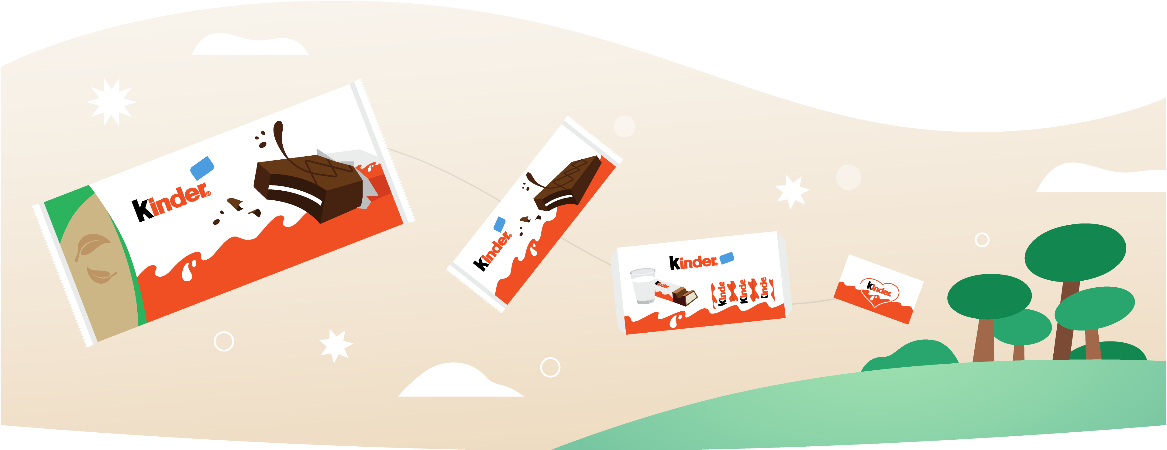 Kinder Delice Packaging Banner