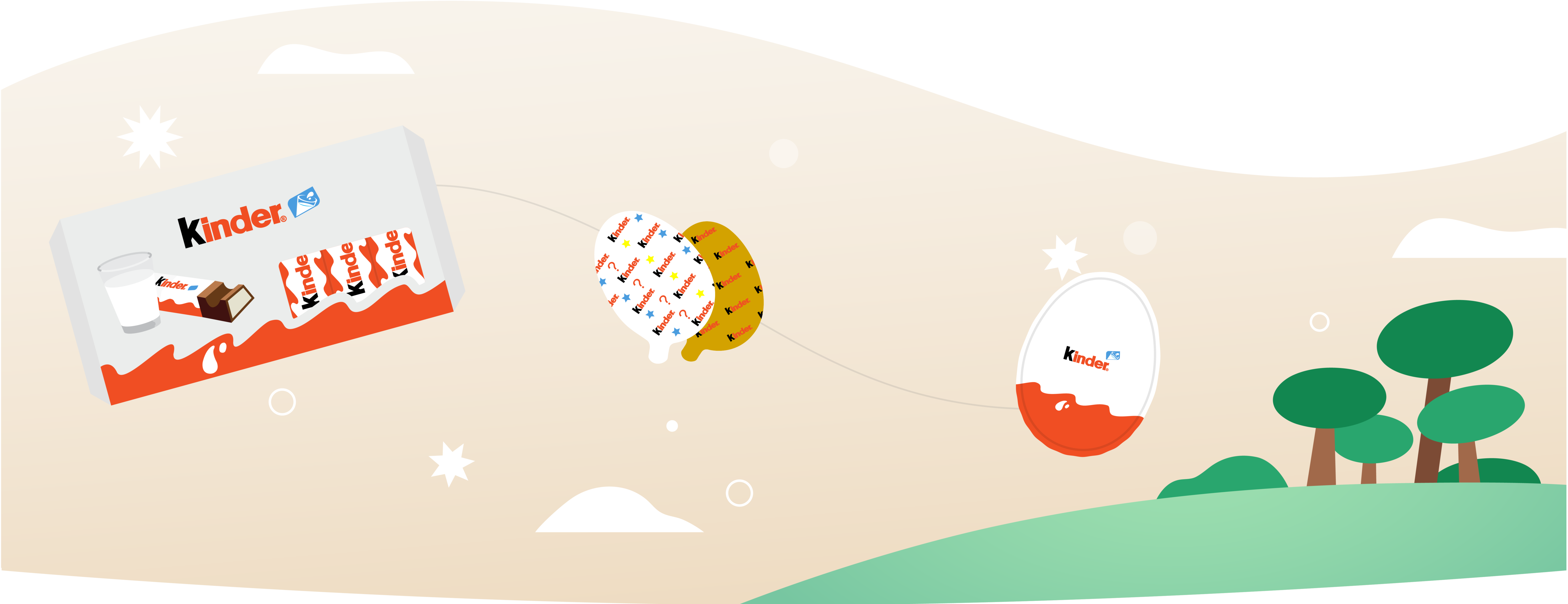 Kinder Chocolate Packaging Banner