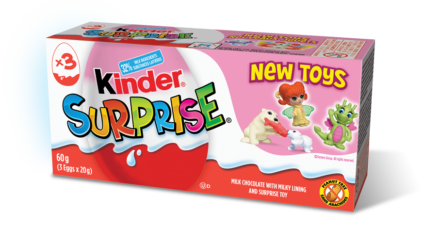 chocolate eggs kinder surprise pink