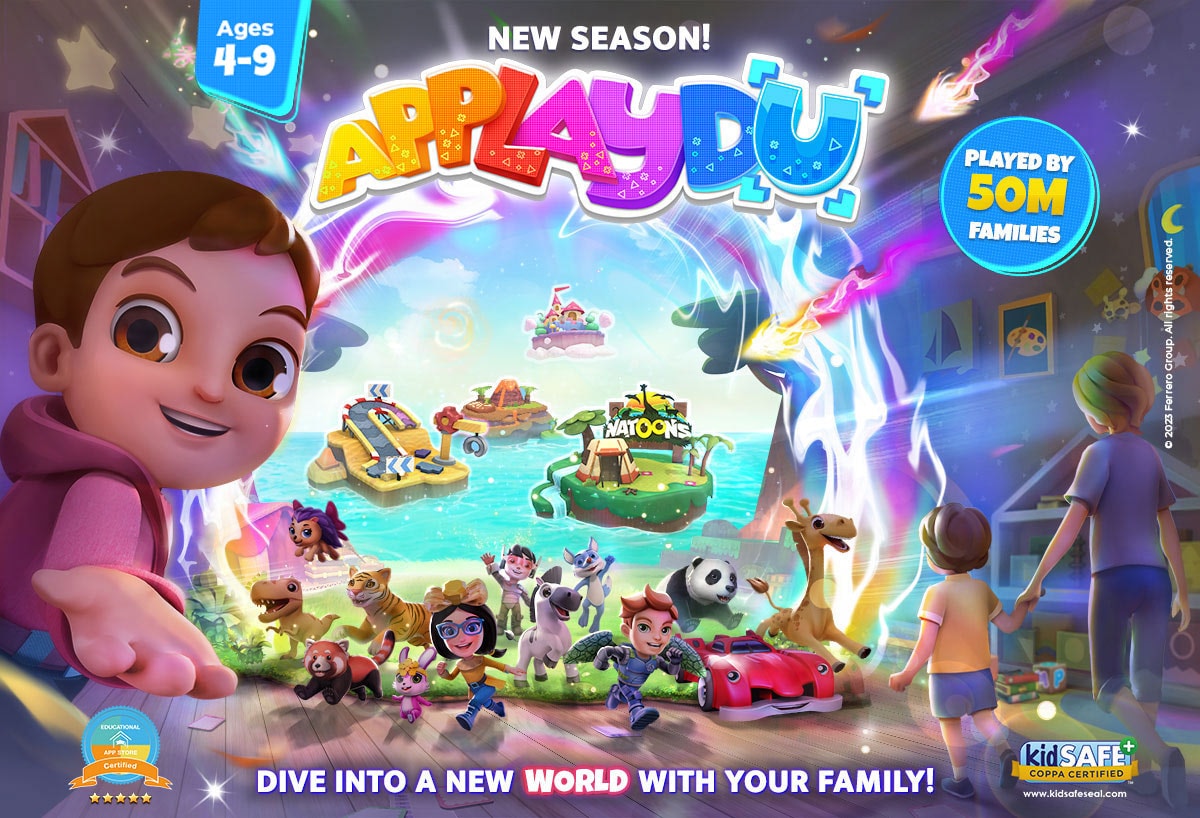 New Season! Applaydu - Dive into a new world with your family! Ages 4-9 - played by 50m families