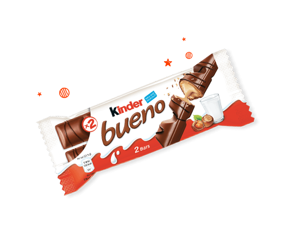 The indulgent taste of Kinder Bueno