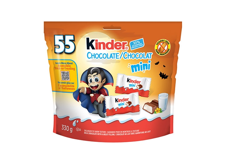 Kinder chocolate mini bag, 55 pieces, 330g