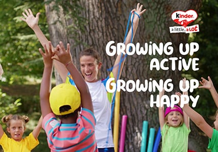 Kinder - A little A lot - Growing up active. Growing up Happy