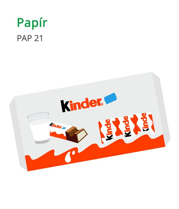 Kinder Chocolate packaging - 1 CZ