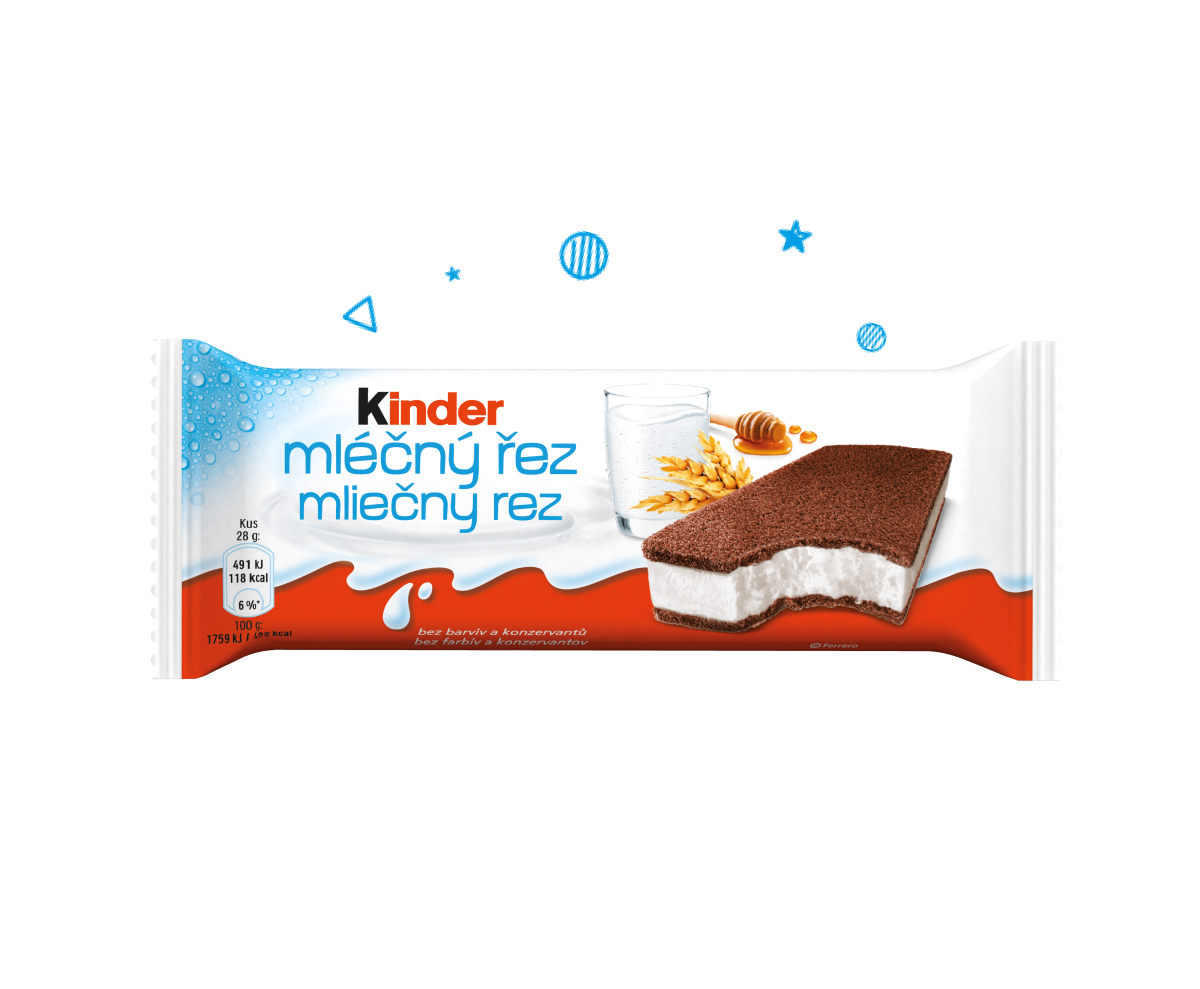 Kinder Mléčný řez