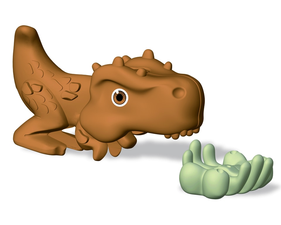 Krmení dinosaura