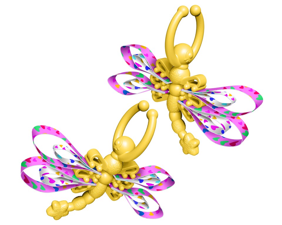 Náušnice s vážkami