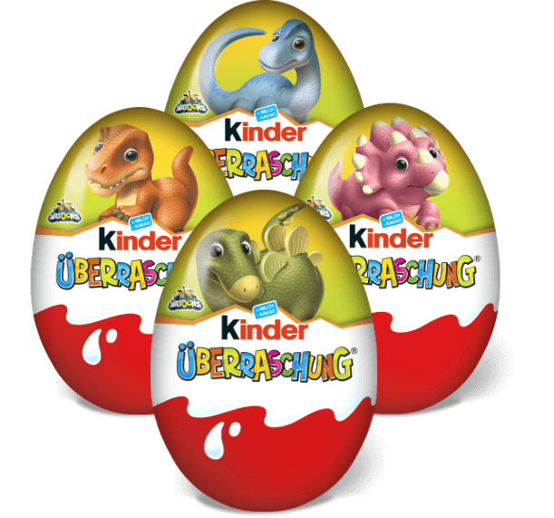 alle 4 Dino kinder Überraschungs Eier