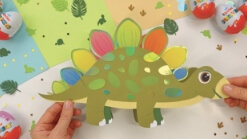 DIY Dino Lampe grün