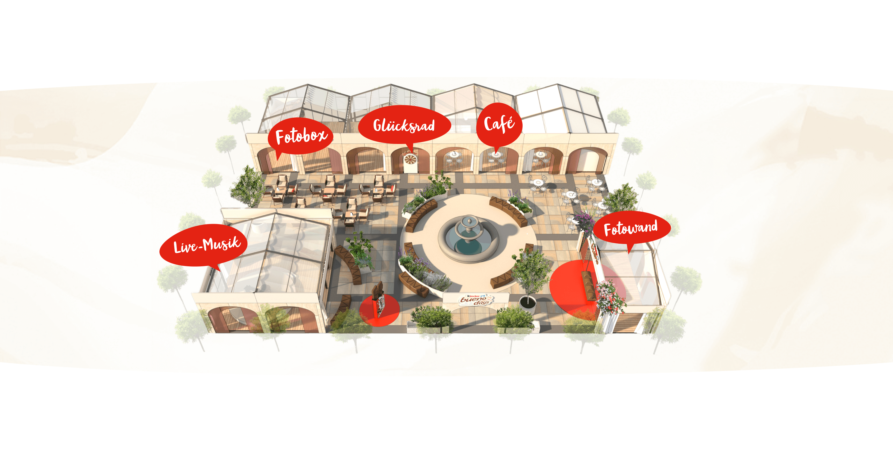 map of kinder bueno days in Berlin