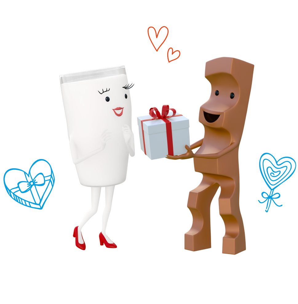 Mit Milky & Schoki kommen Geschenke von Herzen