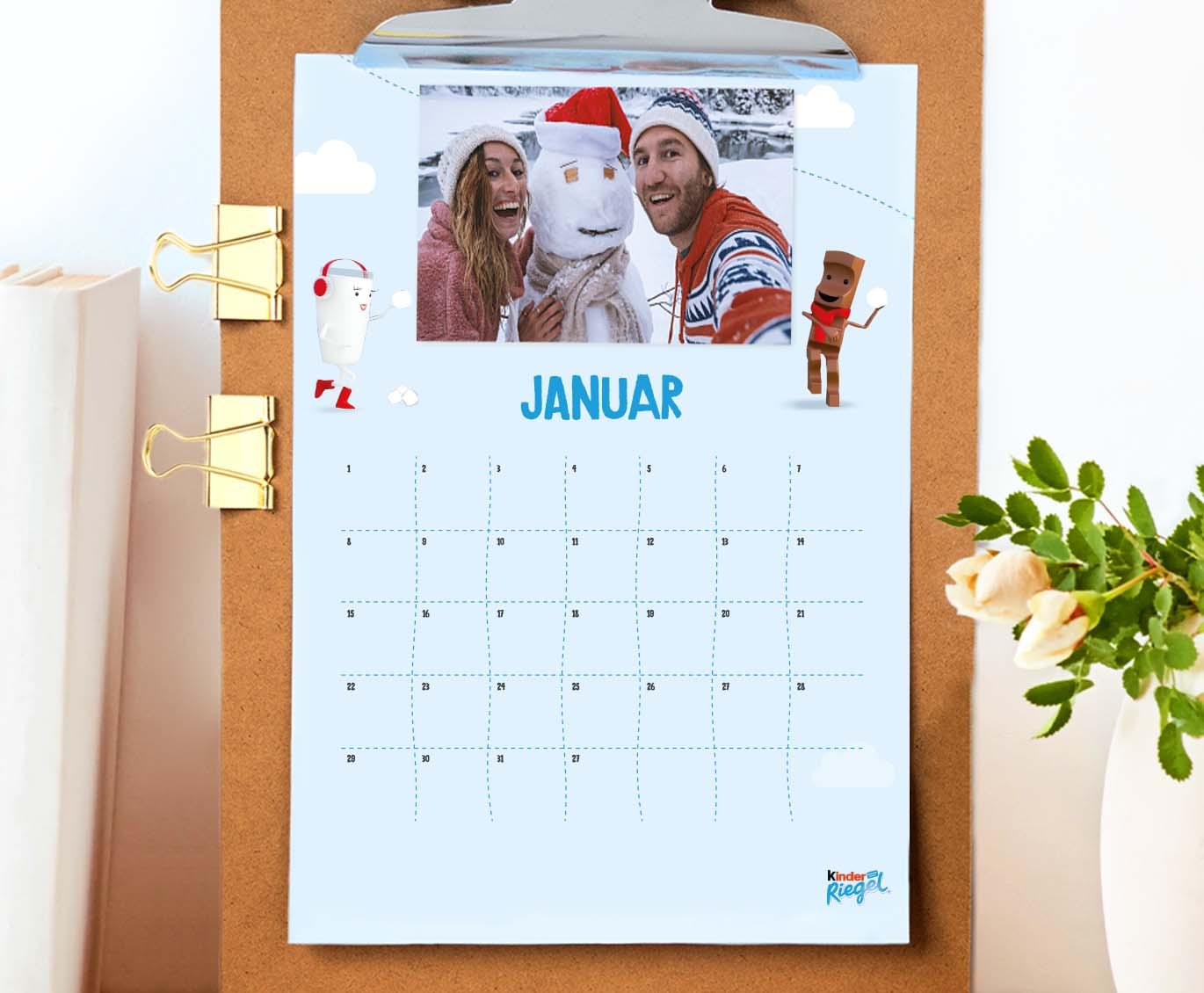 DIY Kalender mit Milky & Schoki  Love Inspirations von kinder Riegel - kinder Deutschland