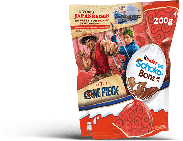 kinder Schoko-Bons 200g Ruffy und Zorro