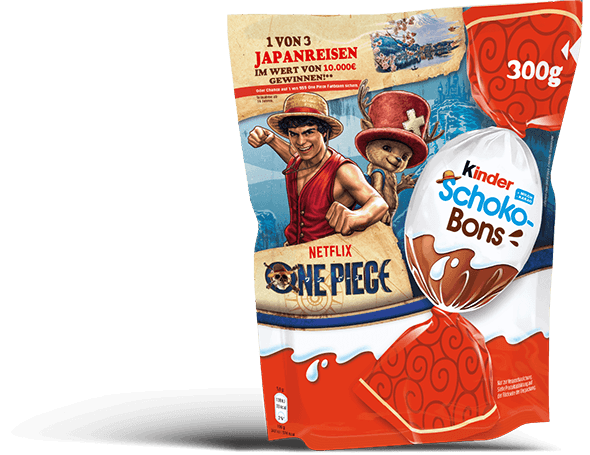 inder Schoko-Bons 300g Ruffy und Chopper