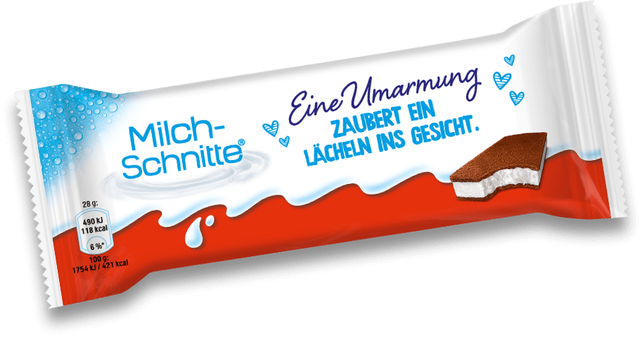 Milchschnitte mit Umarmung