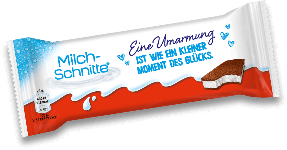 Milchschnitte mit Umarmung