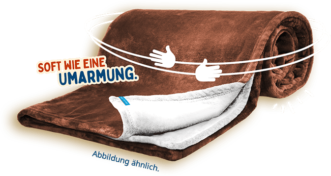 Milch-Schnitte Kuscheldecke - Soft wie eine Umarmung. *Abbildung ähnlich