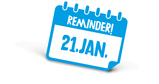 Reminder am 21. Januar