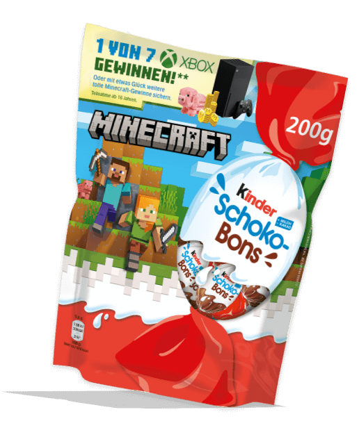 kinder Schoko-Bons Minecraft