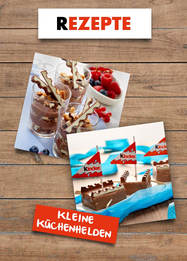 kinder Schokolade - Teaser - Rezepte