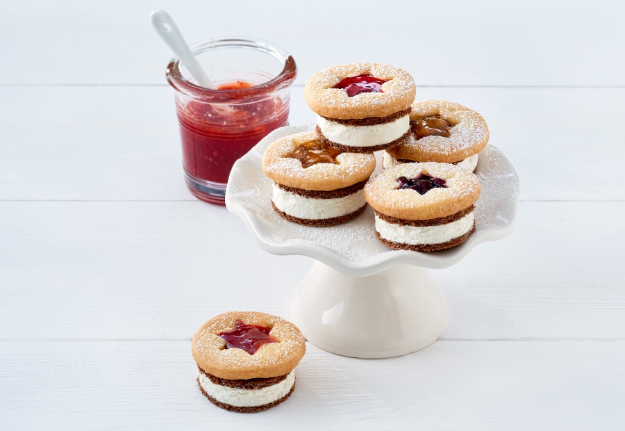 Dreierlei Milch-Schnitte® Spitzbuben
