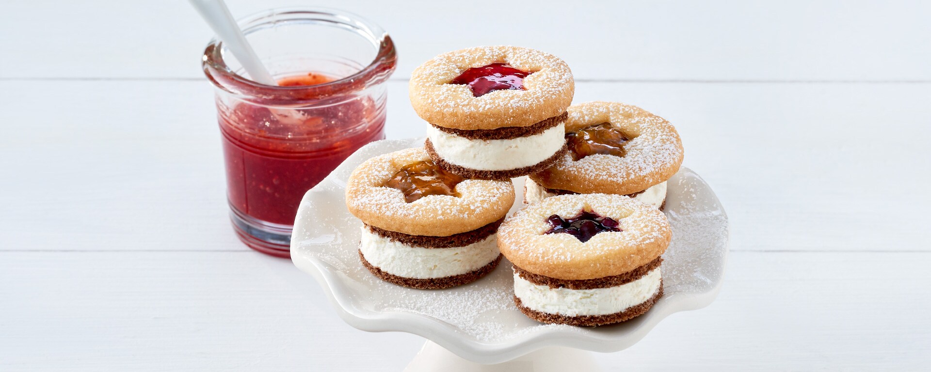 Dreierlei Milch-Schnitte® Spitzbuben