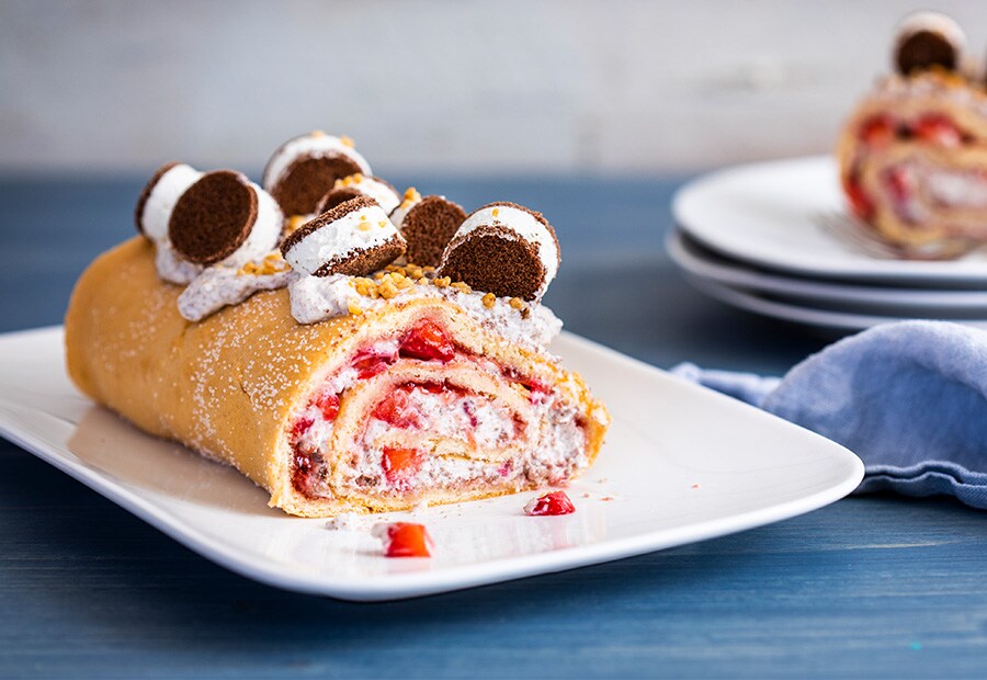 Erdbeer Biskuit Rolle Erdbeer Biskuit Rolle