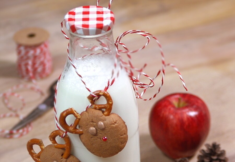 Rentier-Cookies mit kinder Schokolade® Rentier-Cookies mit kinder Schokolade®