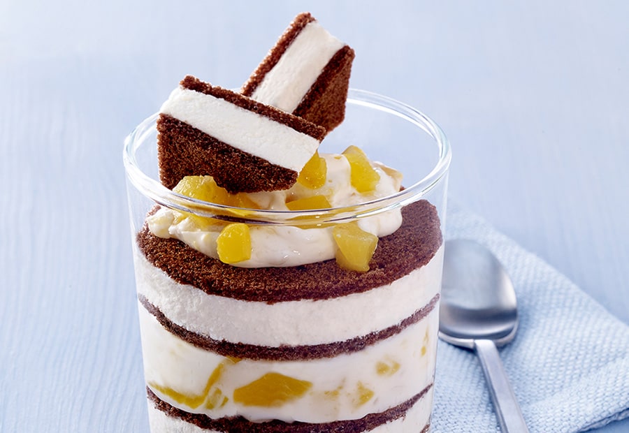 Pfirsich-Cup mit Milch-Schnitte®
