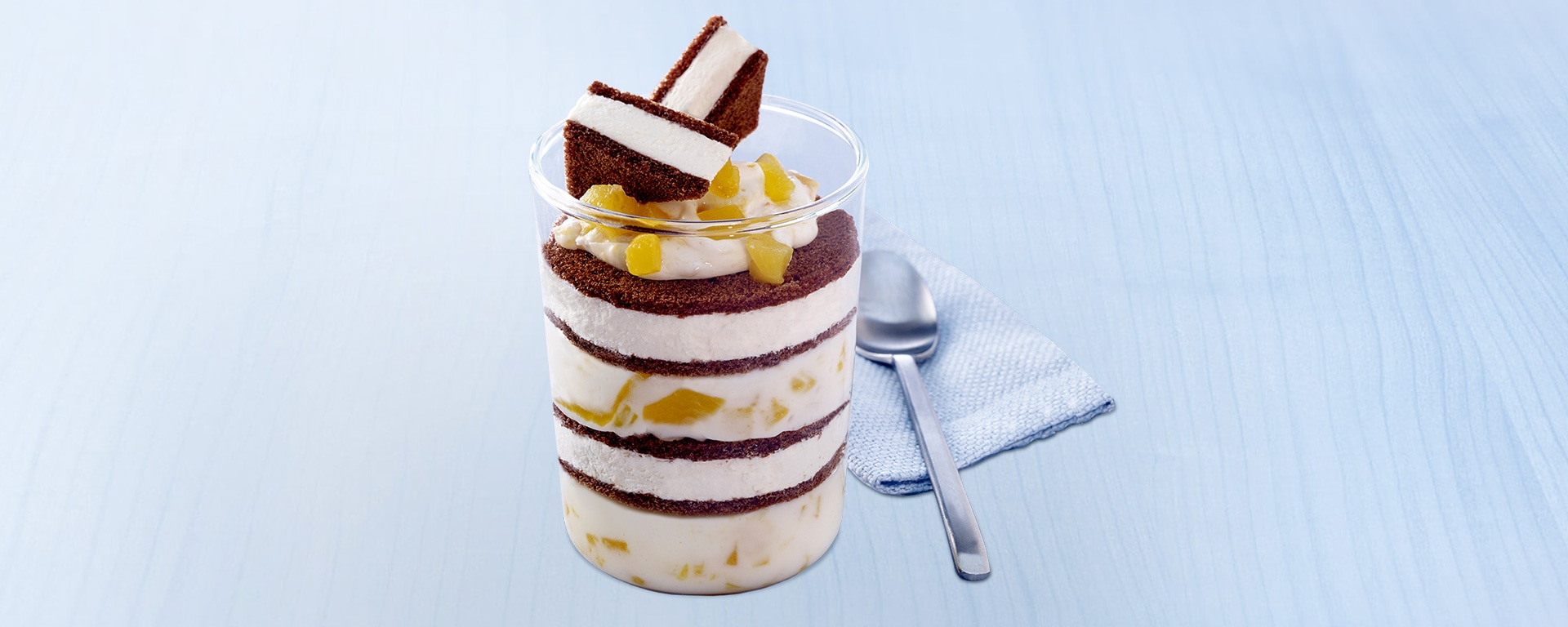 Pfirsich-Cup mit Milch-Schnitte®