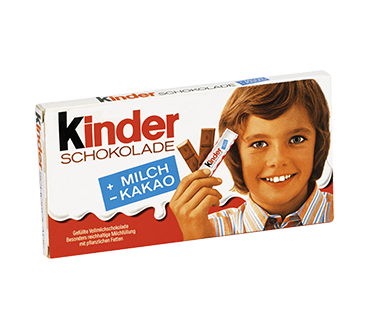 milk chocolate bar kinder schokolade historie 1976