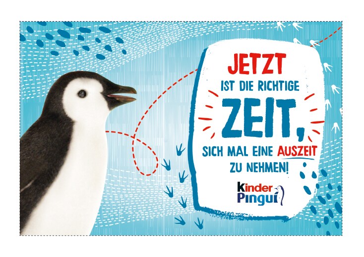 kinder Pingui Grußkarten