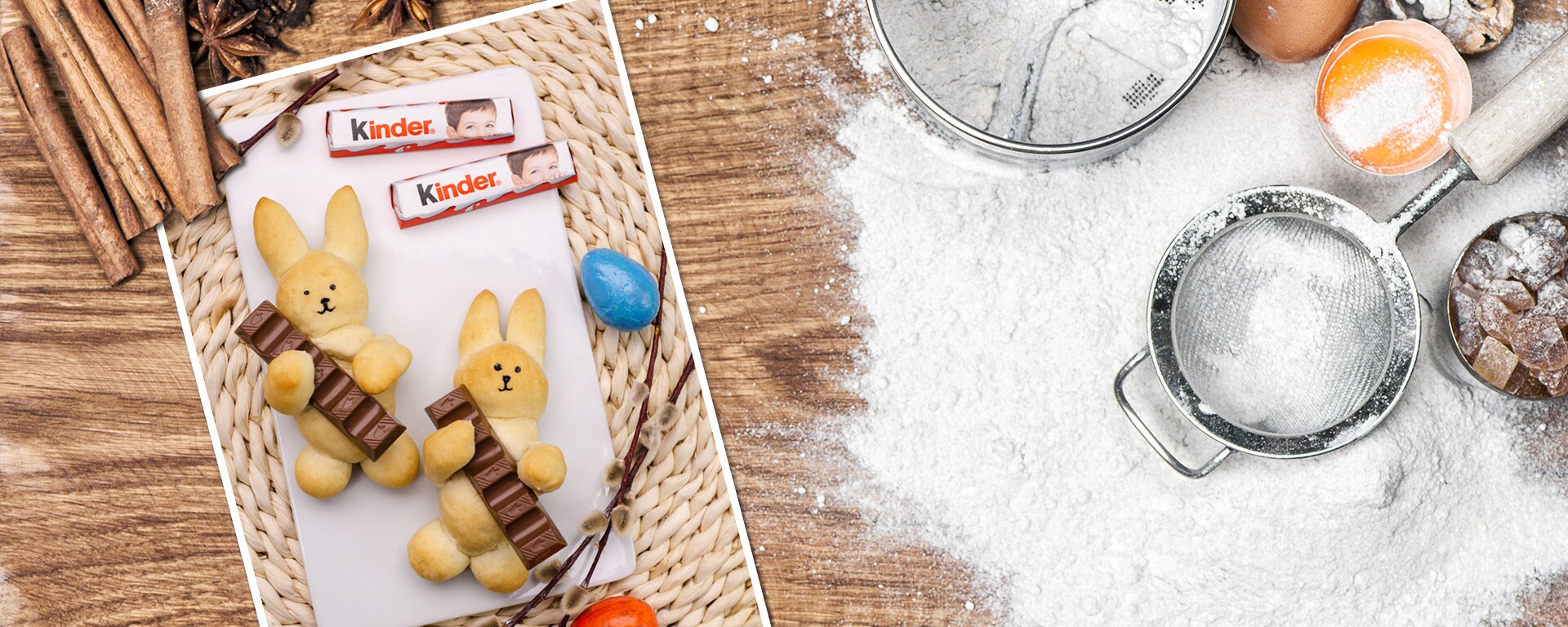 kinder Rezept - Osterhasen mit kinder Schokolade kinder Rezept - Osterhasen mit kinder Schokolade