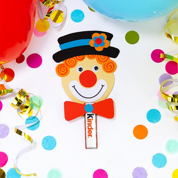 kinder Schokolade - Deko-Clown