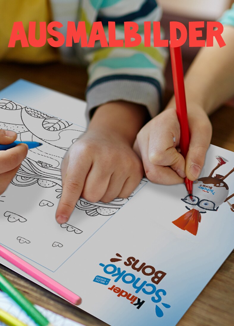 kinder Schoko-Bons - Kinderparty - Teaser - Ausmalbilder