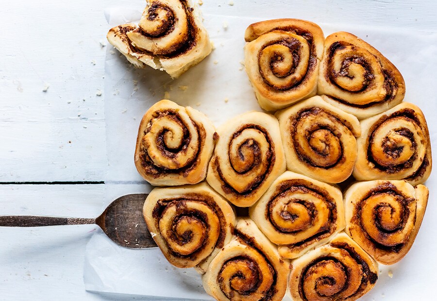 Zimtschnecken mit kinder Riegel