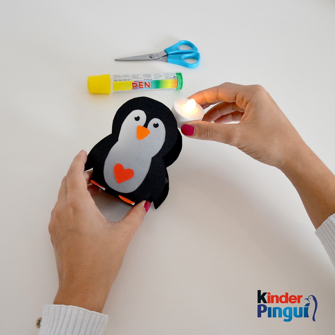 kinder Pingui Ole-Windlicht 