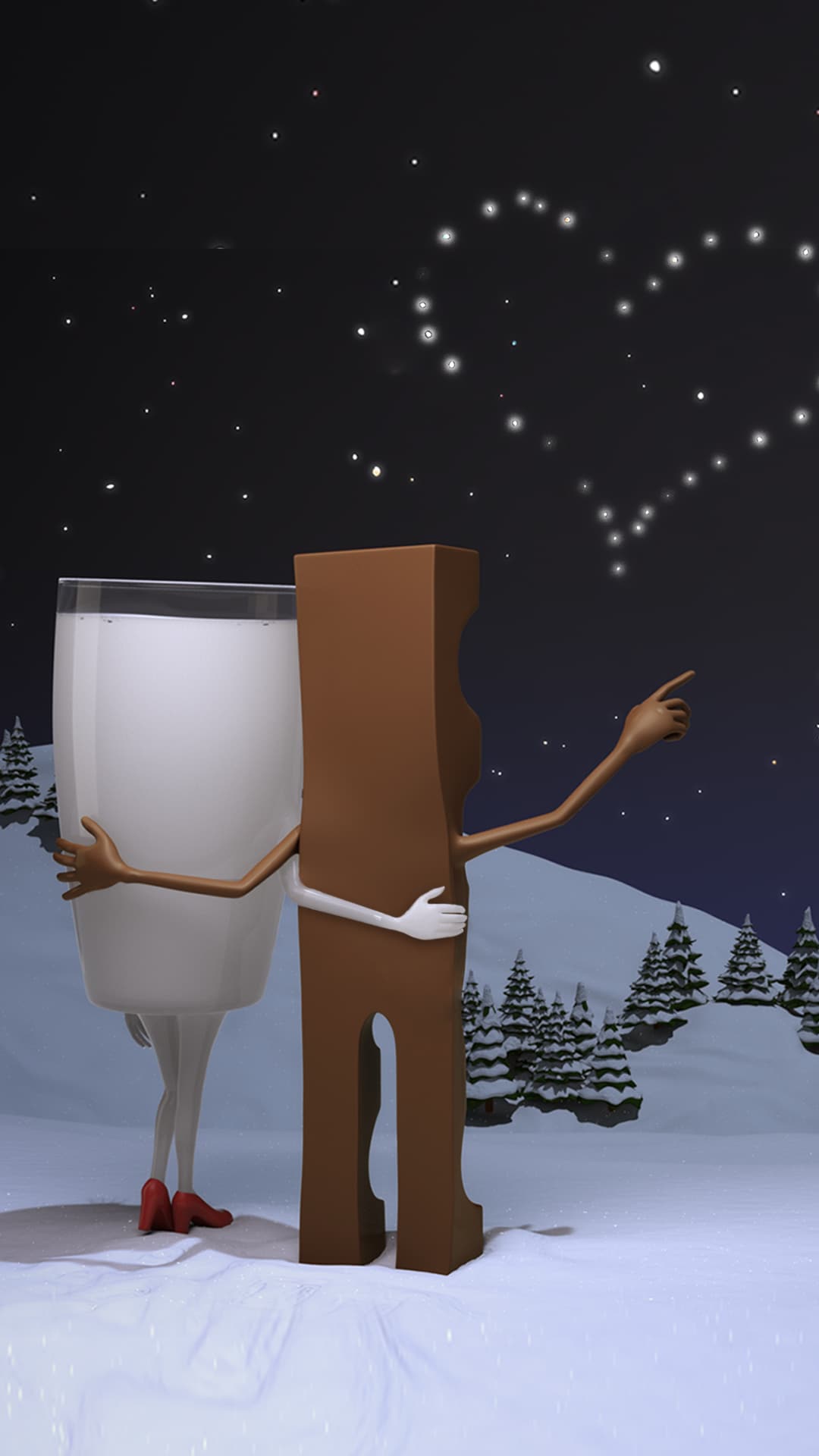 Entdecke tolle Wallpaper mit Milky & Schoki von Kinder Riegel