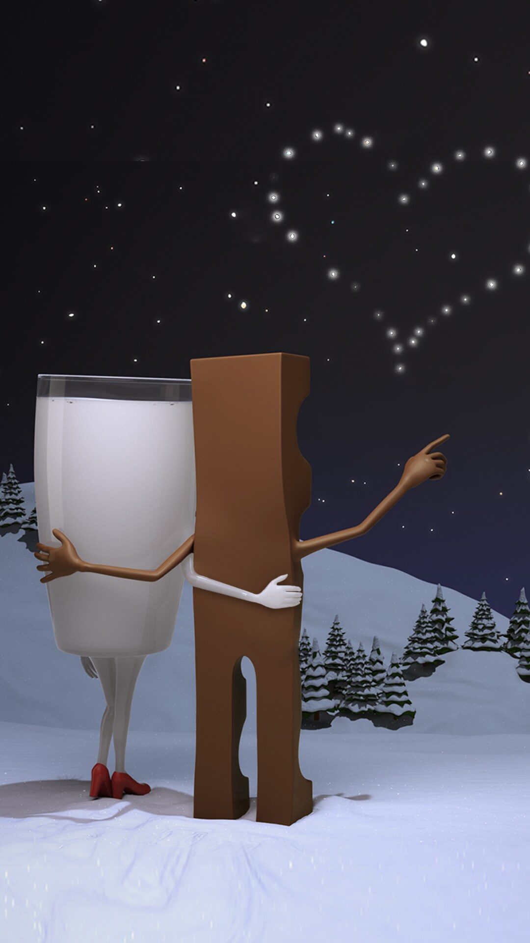 Entdecke tolle Wallpaper mit Milky & Schoki von Kinder Riegel