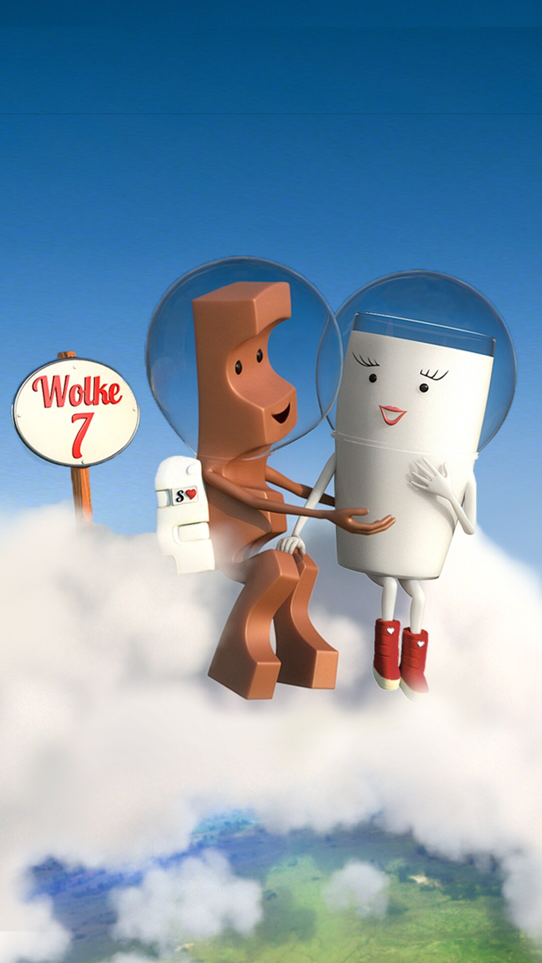 Entdecke tolle Wallpaper mit Milky & Schoki von Kinder Riegel