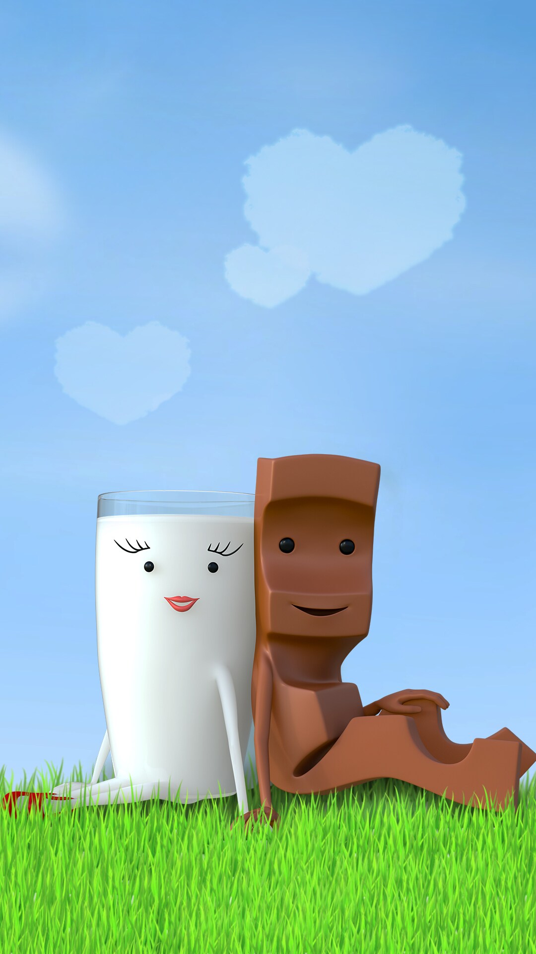 Entdecke tolle Wallpaper mit Milky & Schoki von Kinder Riegel