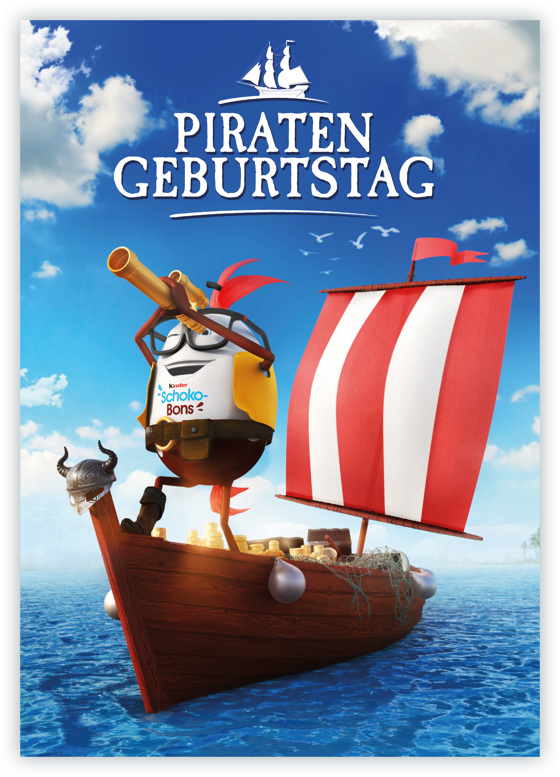 kinder Schoko-Bons - Partyausstattung - Einladung Piraten kinder Schoko-Bons - Partyausstattung - Einladung Piraten