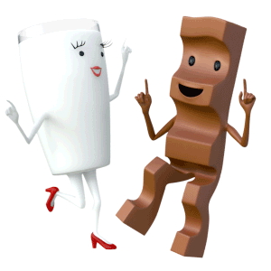 Sag es mit einem Gif von Milky & Schoki