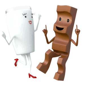 Sag es mit einem Gif von Milky & Schoki